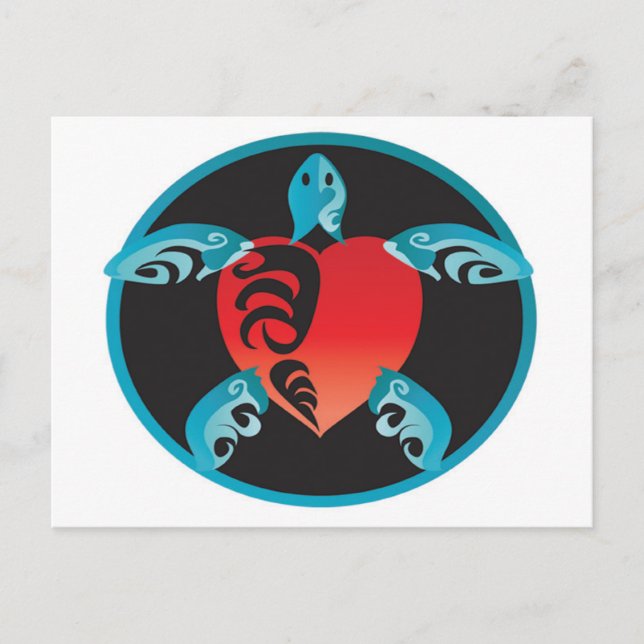 Hanauma Bay Hawaii Turtle Postcard (Front)