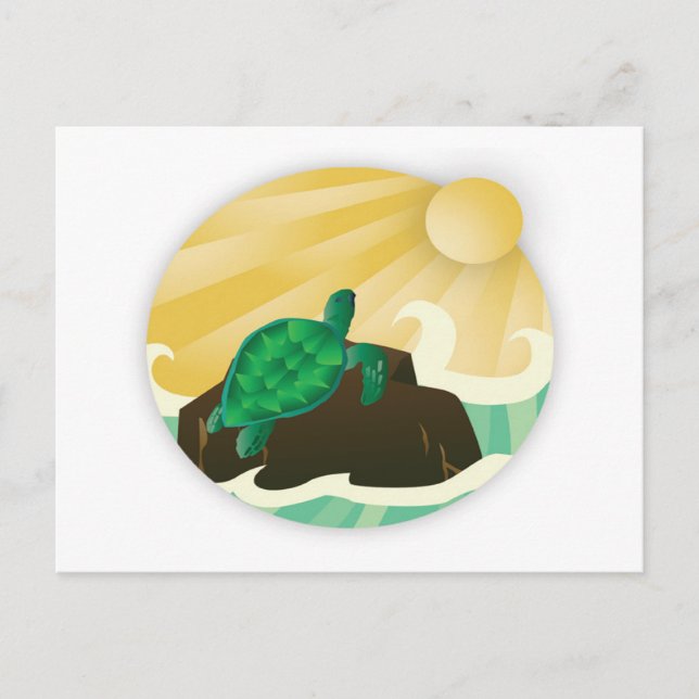 Hanauma Bay Hawaii Turtle Postcard (Front)