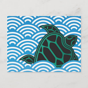 Hanauma Bay Hawaii Turtle Postcard