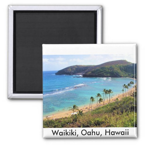 Hanauma Bay Honolulu Oahu Hawaii View Magnet