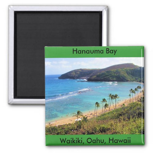 Hanauma Bay Honolulu Oahu Hawaii View Magnet