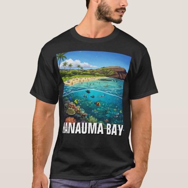 Hanauma Bay Oahu Hawaii Travel T-Shirt (Front)