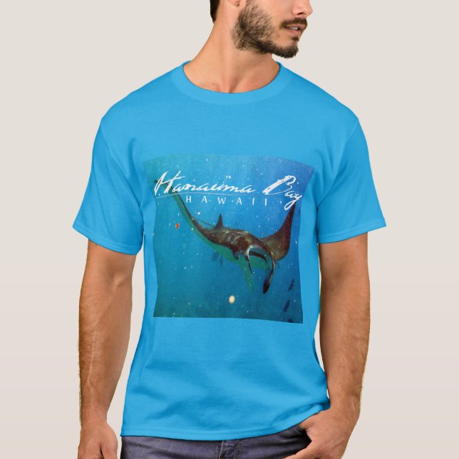 Hanauma Bay Oahu Manta Ray T-Shirt (Front)