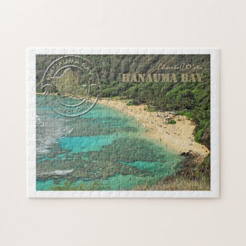 Hanauma Bay postcard print puzzle