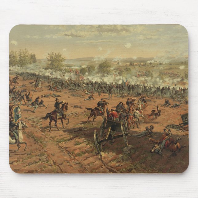 Hancock at Gettysburg by Thure de Thulstrup Mouse Pad (Front)