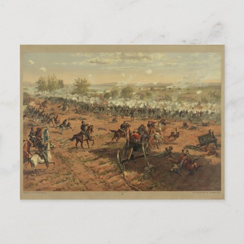 Hancock at Gettysburg by Thure de Thulstrup Postcard