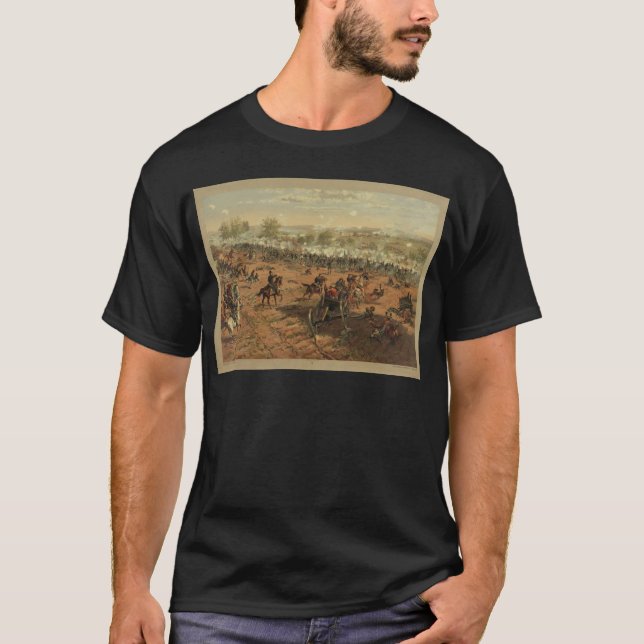 Hancock at Gettysburg by Thure de Thulstrup T-Shirt (Front)