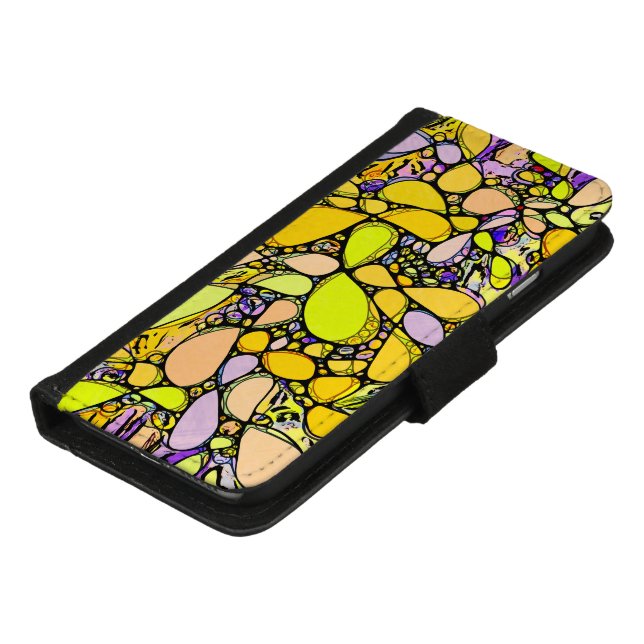 Hand And Digitally Painted Pattern Art 13 iPhone Wallet Case (Bottom)