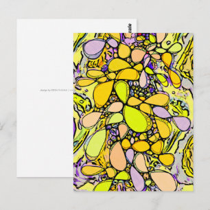 Hand And Digitally Painted Pattern Art 13 Postcard