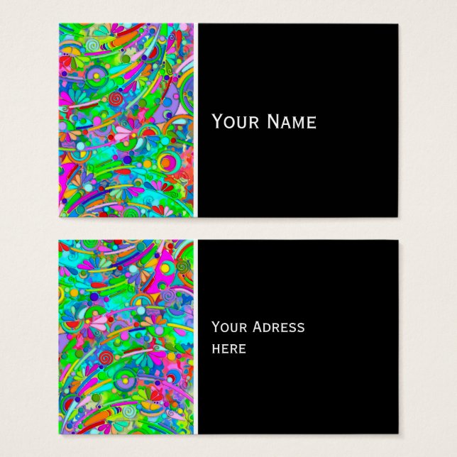 Hand And Digitally Painted Pattern Art 18 (Front & Back)