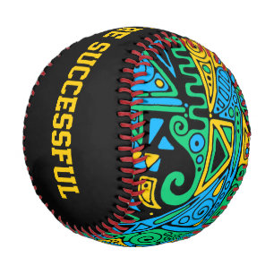 Hand And Digitally Painted Pattern Art 21 Baseball