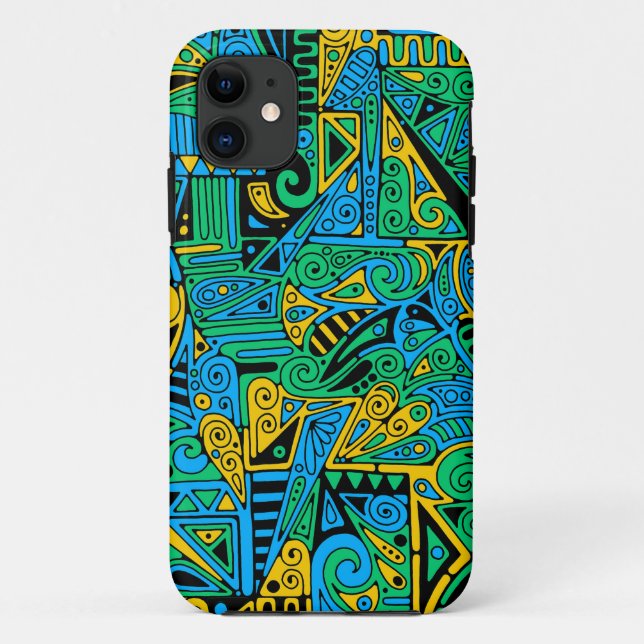 Hand And Digitally Painted Pattern Art 21 Case-Mate iPhone Case (Back)