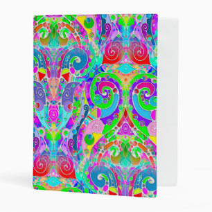 Hand And Digitally Painted Pattern Art 22 Mini Binder