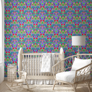 Hand And Digitally Painted Pattern Art 22 Wallpaper