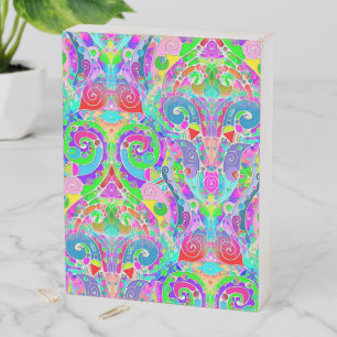 Hand And Digitally Painted Pattern Art 22 Wooden Box Sign