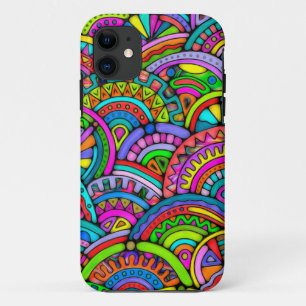 Hand And Digitally Painted Pattern Art 27 iPhone 11 Case