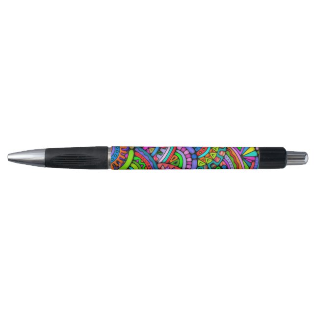 Hand And Digitally Painted Pattern Art 27 Pen (Front)