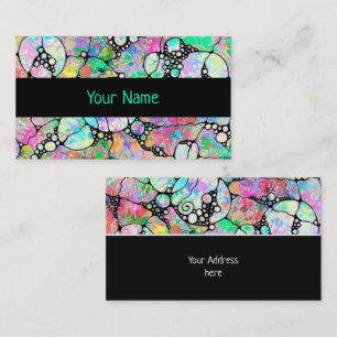 Hand And Digitally Painted Pattern Art 31 Business Card