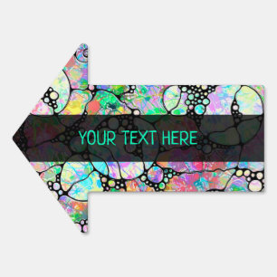 Hand And Digitally Painted Pattern Art 31 Sign
