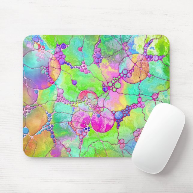 Hand And Digitally Painted Pattern Art 41 Mouse Pad (With Mouse)