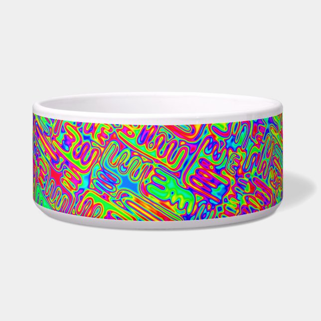 Hand And Digitally Painted Pattern Art 42 Bowl (Front)
