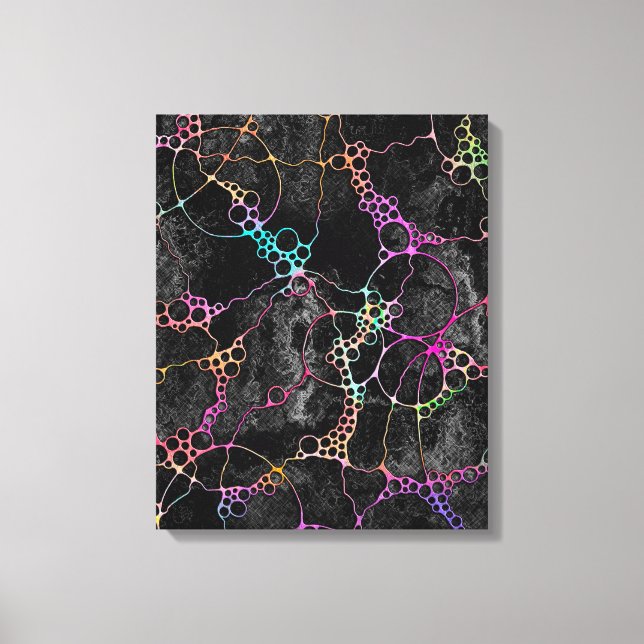 Hand And Digitally Painted Pattern Art 44 Canvas Print (Front)