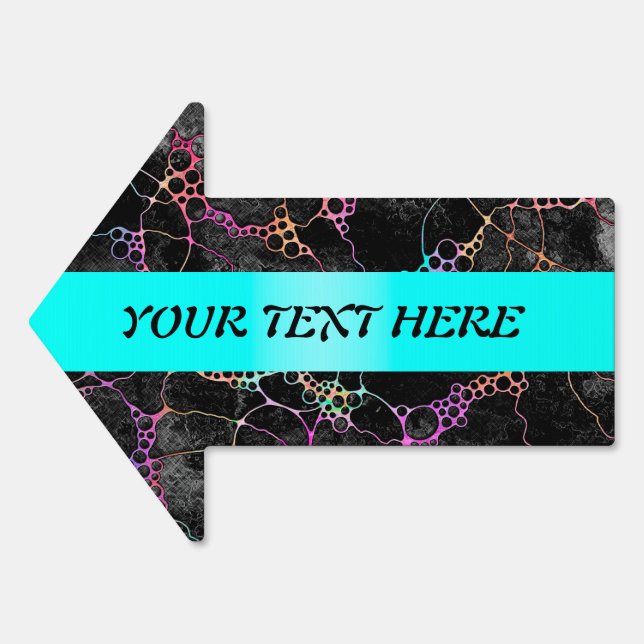 Hand And Digitally Painted Pattern Art 44 Sign (Front)