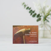 Hand and Hammer Business Card (Standing Front)
