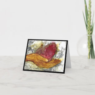 Hand and Heart Card Condolence