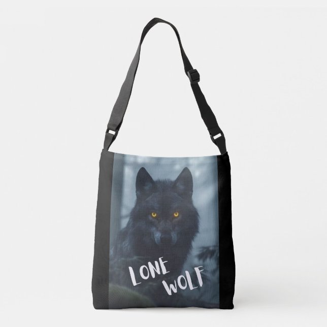 hand bags(lone wolf design) crossbody bag (Back)