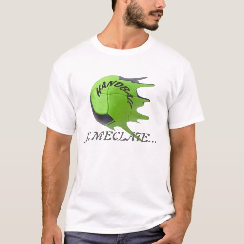 Hand Ball Modern Design for Action T_Shirt