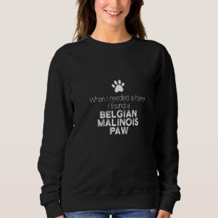 Hand Belgian Malinois Paw Belgian Shepherd Dog Sweatshirt