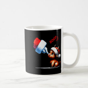Hand Boop Christmas Highland Cow Santa Farmer Anim Coffee Mug