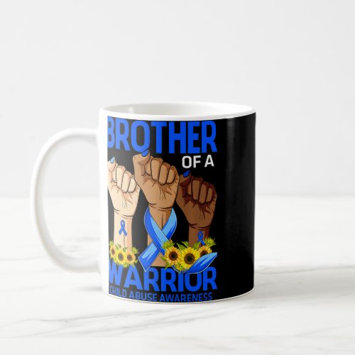 Hand Brother Of A Warrior Child Abuse Awareness Su Coffee Mug