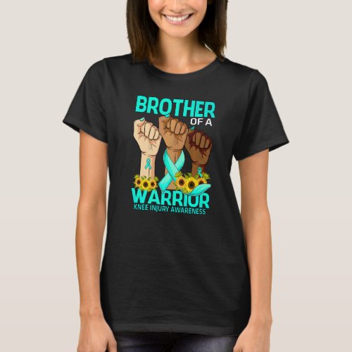 Hand Brother Of A Warrior Knee Injury Sunflower Aw T_Shirt