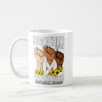 Hand Brother Of A Warrior Mesothelioma Awareness  Coffee Mug