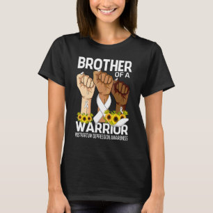 Hand Brother Of A Warrior Postpartum Depression Aw T-Shirt