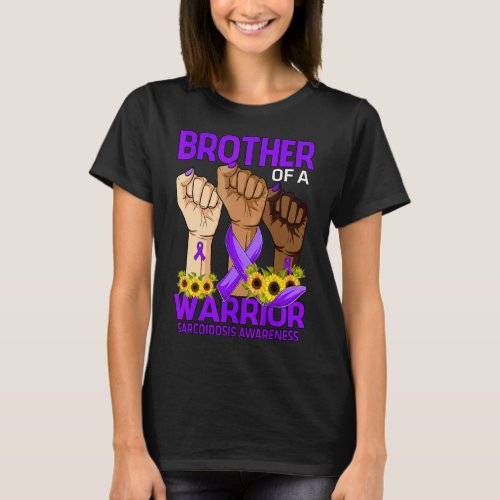 Hand Brother Of A Warrior Sarcoidosis Awareness Su T_Shirt