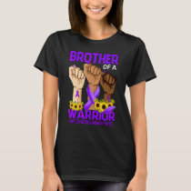 Hand Brother Of A Warrior Sarcoidosis Awareness Su T-Shirt