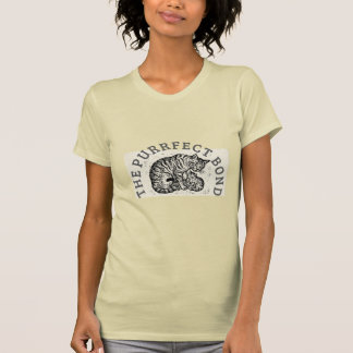 Hand-Carved Linocut Cat Mom & Kitten - Motherhood  T-Shirt