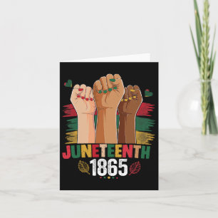 Hand Celebrate Juneteenth 1865 Cute Juneteenth Jun Card