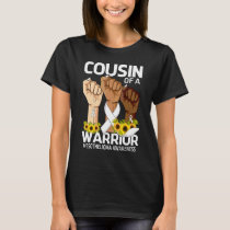 Hand Cousin Of A Warrior Mesothelioma Awareness T-Shirt