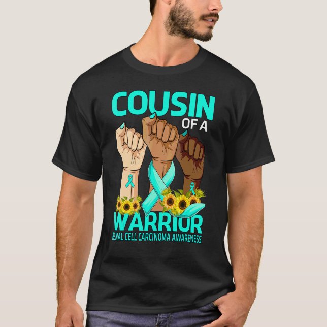 Hand Cousin Of A Warrior Renal Cell Carcinoma Awar T-Shirt (Front)