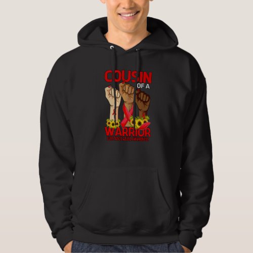 Hand Cousin Of A Warrior Substance Abuse Awareness Hoodie
