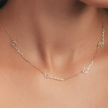 Hand-Crafted Gold / Silver Multiple Name Necklace<br><div class="desc">These necklaces beautifully catch the light and leave a gleaming impression! Energetic,  unique,  and wonderfully dynamic. You can personalize with one,  two,  three,  or four names. It makes for a glorious gift or a personal treat for yourself.</div>