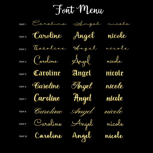 Hand-Crafted Gold / Silver Multiple Name Necklace (Font)