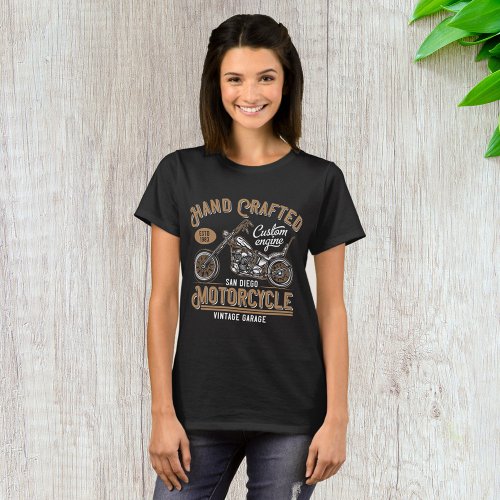Hand Crafted Motorcycle T_Shirt