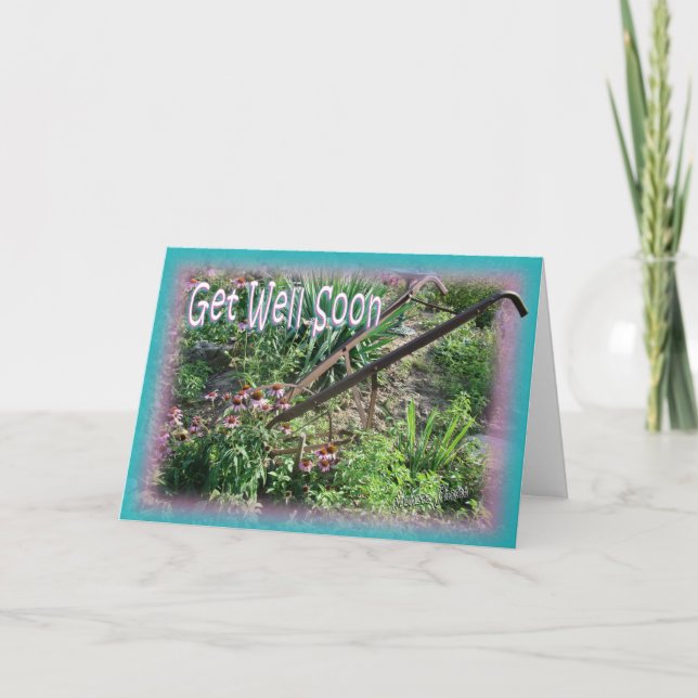 Hand Cultivator-get well, customize Card (Front)