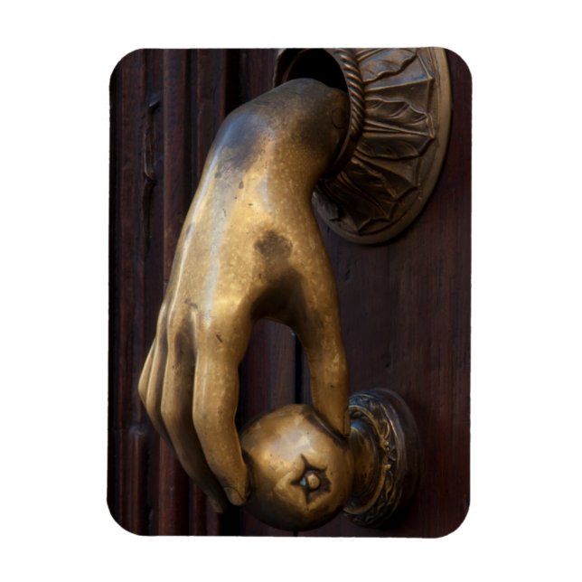 Hand door knocker close-up, Mexico Magnet (Vertical)