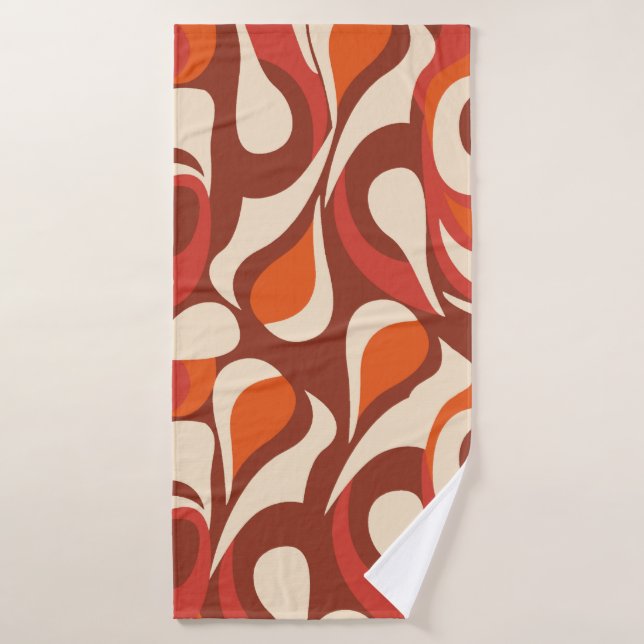 hand draw etnic pattern. Stylish designbackground, Bath Towel (Bath Towel)